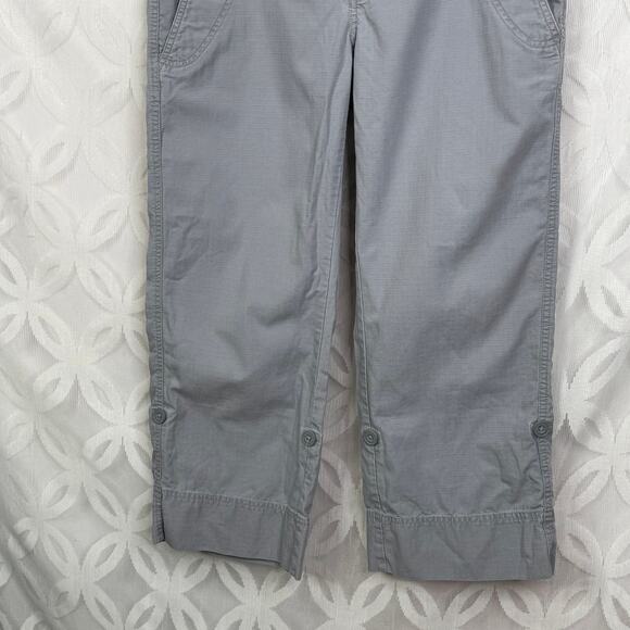 5 for $25| The North Face Cropped Hiking Activewear Gray Cotton Pants Size 4 - Picture 3 of 8